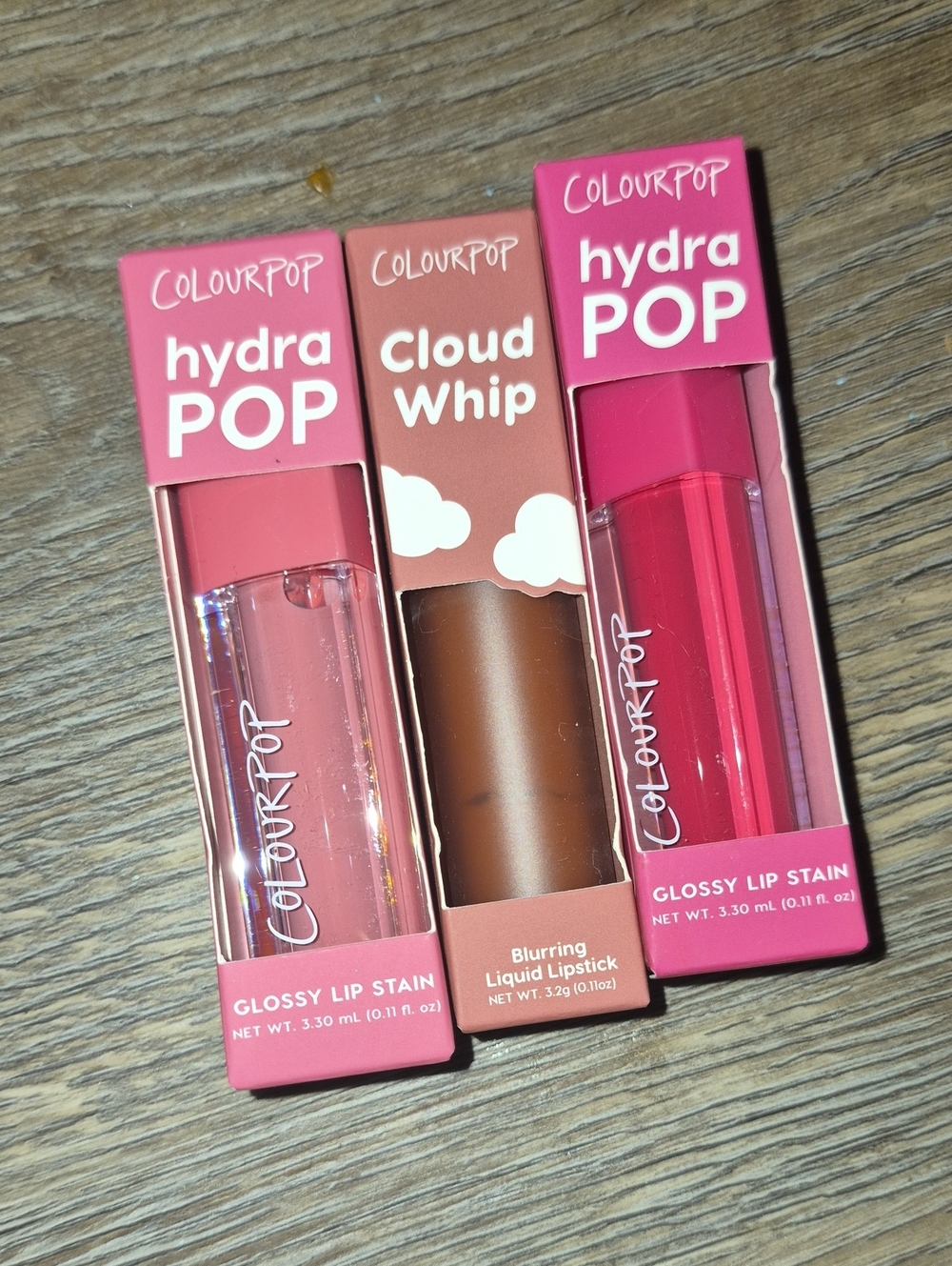 ColourPop Hydra Pop & Cloud Whip Lip Set — Pink and Brown Tones